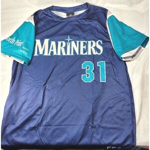 Alleson Athletic MLB Seattle Mariners Youth Jersey Top #31 Smith - Medium - NWOT